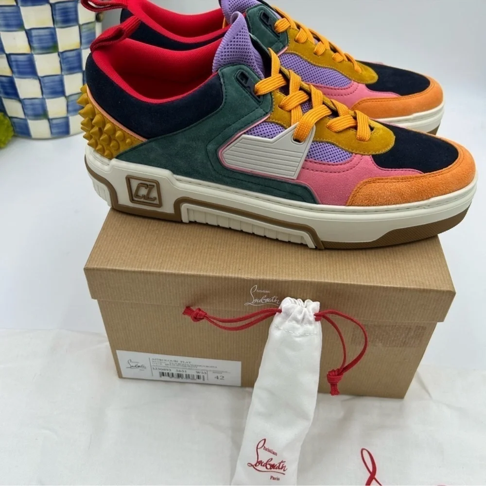 Men’s Christian Louboutin, Astroloubi trainer sneakers size 42 made in Italy